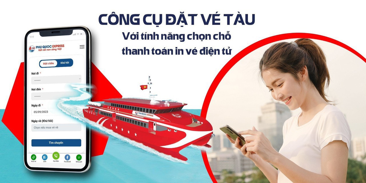 công cụ đặt vé tàu online